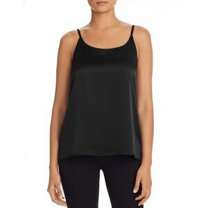 Eileen Fisher Black Spaghetti Strap 100% Silk Cami Top Size S